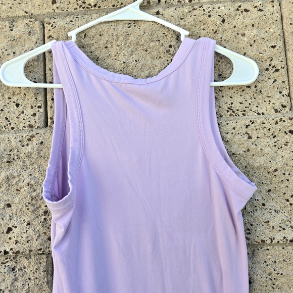 Women's Lilac Heart Hips Sleeveless Midi Dress - Picture 12 of 15